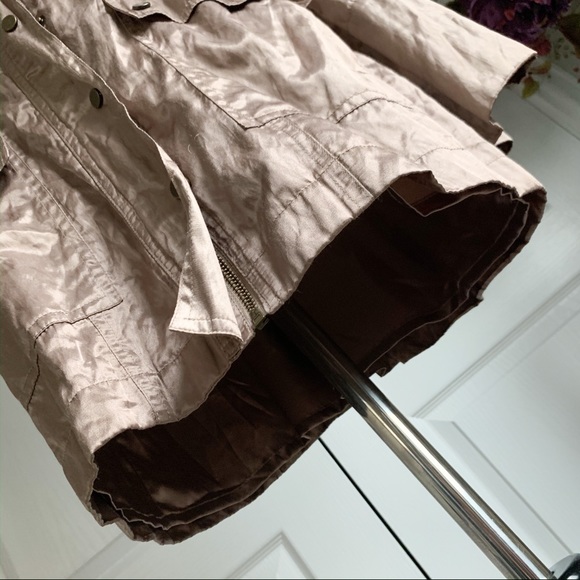 Just B Taupe Satin Utility Jacket - Picture 4 of 8